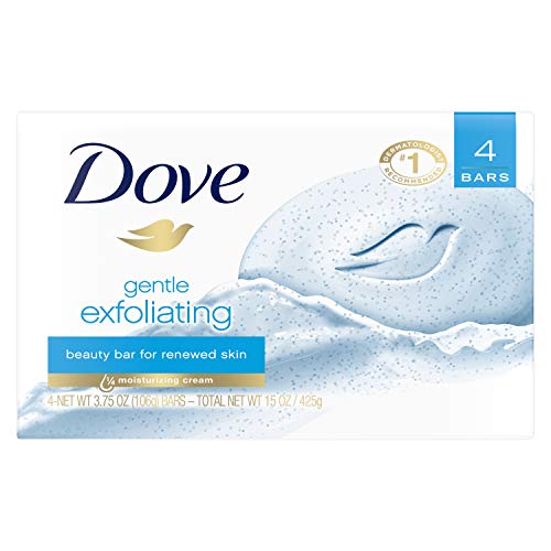 Dove Beauty Bar, Gentle Exfoliating 4 oz, 4 Bar by Dove - Bargain Genie