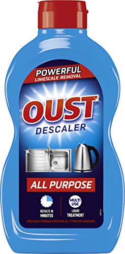 Oust Powerful All Purpose Liquid Descaler, Limescale Remover – Ideal for Kettles, Coffee Machines, Irons and Shower Heads (500 ml x8), multicoloured - Bargain Genie