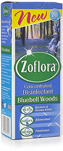 Zoflora Concentrated Antibacterial Disinfectant, Bluebell Woods, 500ml - Bargain Genie