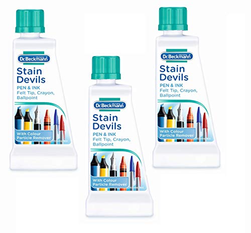 Dr Beckmann Stain Devils Ballpoint Ink & Felt Tip Remover (3 x 50ml) - Bargain Genie