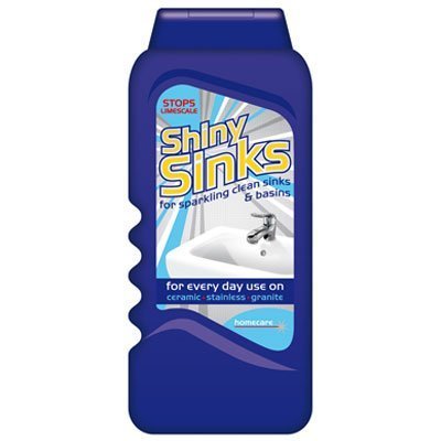 3 x Homecare Shiny Sinks Cream Cleaner For Ceramic Stainless Steel Granite 290ml - Bargain Genie