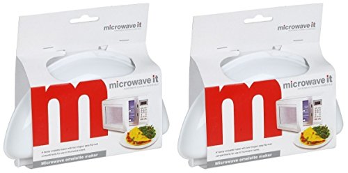 Microwave it 2 x Plastic Microwave Omelette Maker - Bargain Genie