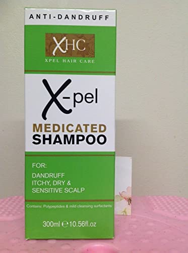 Xpel Medicated Shampoo Treatment for Dandruff Psoriasis Dry Itchy Scalp (3 x 300 millilitres) - Bargain Genie