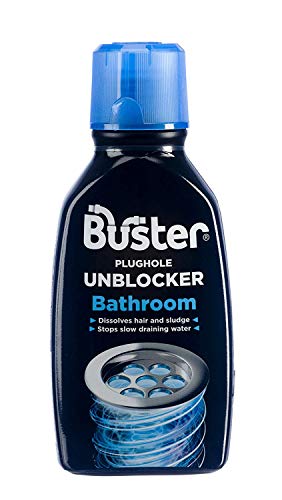 Buster Bathroom Plughole Unblocker, Dissolves hair and sludge 300ml, (2 Packs) - Bargain Genie