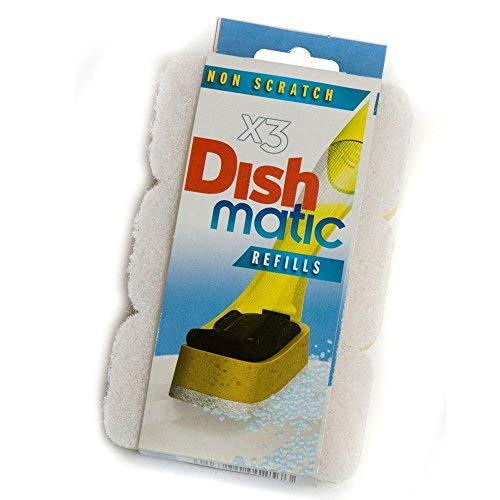 2X3 Non Scratch Dishmatic White Refill Sponges