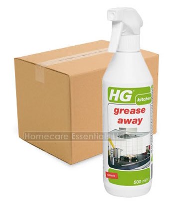 Case of 6 x HG Grease Away Kitchen Degreaser Spray 500ml