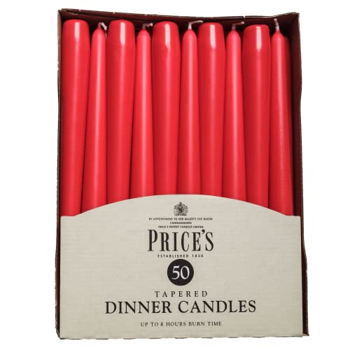 Price's Candles - 50 Pack Dinner Candles - Bargain Genie