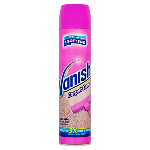 Vanish Carpet Cleaner + Upholstery, Gold Power Foam Shampoo, Large Area Cleaning, 600 ml-Pack of 2 - Bargain Genie