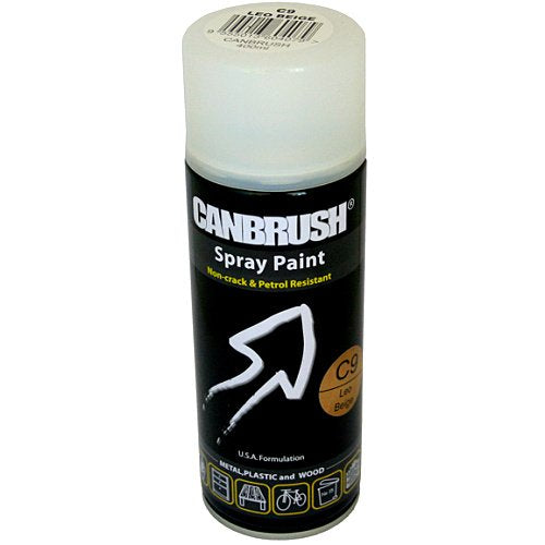 Canbrush LEO BEIGE Spray Paint Auto Diy Purpose Colour Aerosol Can C9 - Bargain Genie