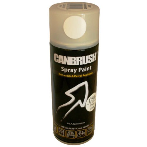 4X - Pearl White (C69**) - 400ml Spray Paint Auto DIY Colour Aerosol Can or Tape for Wood Metal Plastic - Bargain Genie