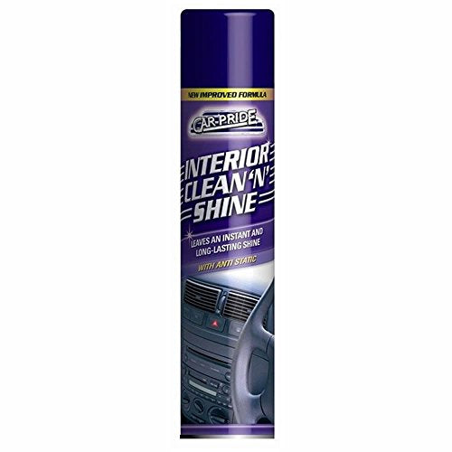 Car Pride Interior Dashboard Clean 'N' Shine Cockpit Spray Can, 300ml - Bargain Genie