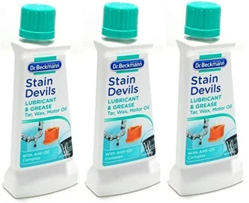 Dr Beckmann Stain Devils Grease, Lubricant & Paint Remover (3 x 50ml) - Bargain Genie