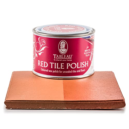 Tableau Red Tile Polish, Rejuvenate Red Tiles, Brickwork, Unsealed Concrete and More. 250ml - Bargain Genie