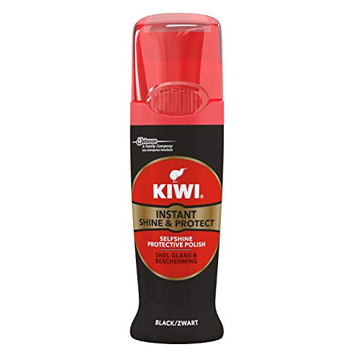 Kiwi Shoe Shine & Protect Black, 75ml - Bargain Genie