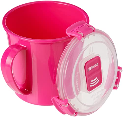 Sistema To Go Microwave Soup Mug - 656 ml, Assorted Colours - Bargain Genie