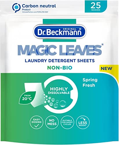 Dr. Beckmann MAGIC LEAVES Laundry Detergent Sheets NON-BIO