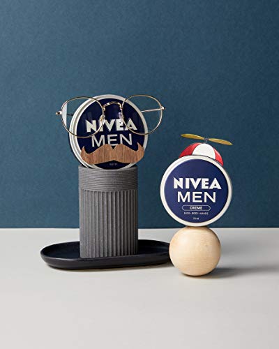 NIVEA Men Creme (Pack of 5, 150ml), Intensive Everyday Moisturising Cream for Whole Body, Fast-Absorbing Face, Body and Hand Cream, with Vitamin E and Aloe Vera Formula - Bargain Genie