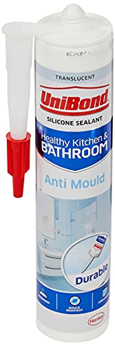 UNI2079323 Anti-Mould Kitchen& Bathroom Sealant Cartridge Translucent - Bargain Genie