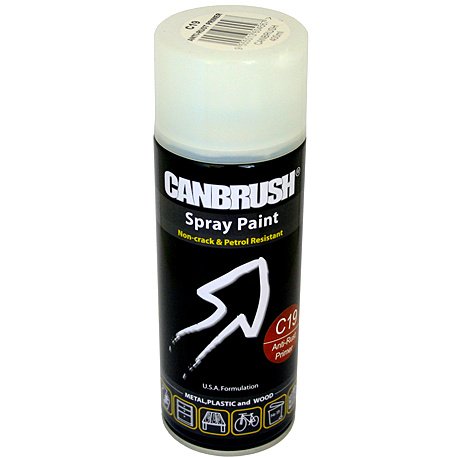 Canbrush ANTI RUST PRIMER Spray Paint Auto Diy Purpose Colour Aerosol Can C19 - Bargain Genie