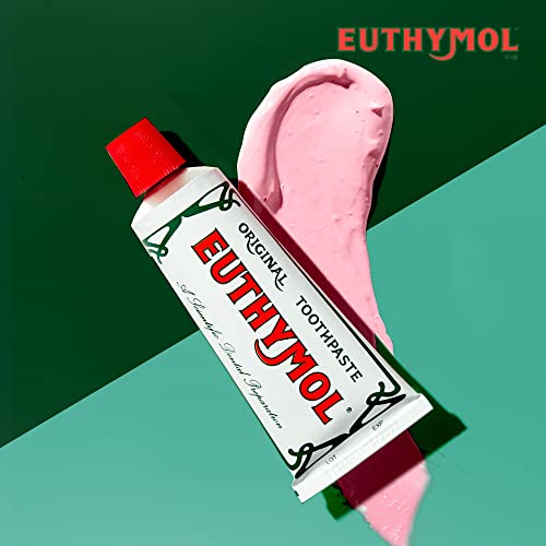 Euthymol Original Toothpaste 75ml, No Fluoride, Anti-Plaque, Antibacterial, Cavity Protection, Teeth & Gums Clean and Healthy, Cool Mint Refresh, Daily Oral Enamel Dental Care - Bargain Genie