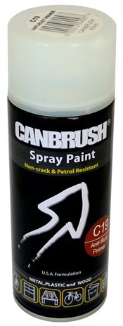 3 x CANBRUSH Spray Paint For Metal Plastic & Wood 400ML Anti-Rust Primer C19 - Bargain Genie