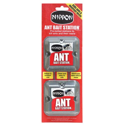 Nippon 2 x Ant Stop Bait Stations Destroy Ants and Nests Home Defence 5NAB2