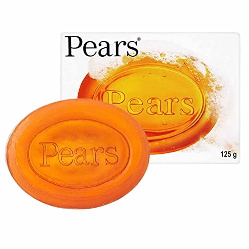 Pears Transparent Amber Soap | Made with Natural Oils and Glycerin | Pure and Gentle Soap with Moisturising and Cleansing Effect | Dermatologist Recommended for Delicate Skin | Pack of 12 x 125g Bars - Bargain Genie