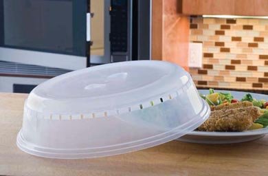 Microwave Cookware Plate Cover with Air Vent, 27 cm - Bargain Genie