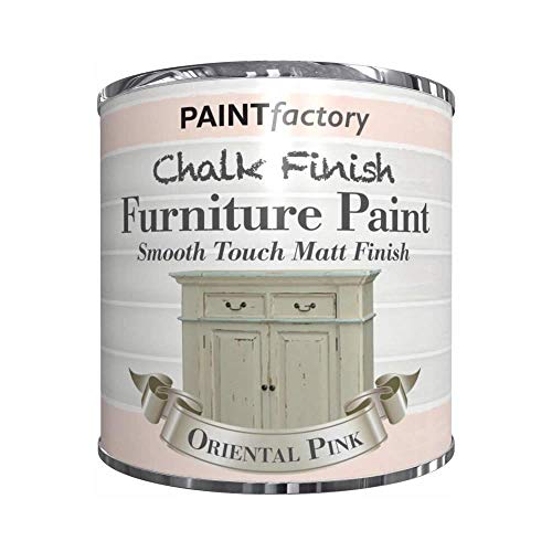 250ml Chalk Finish Paint Tin Tub Smooth Touch Matte Furniture Vintage House Home - Oriental Pink - Bargain Genie