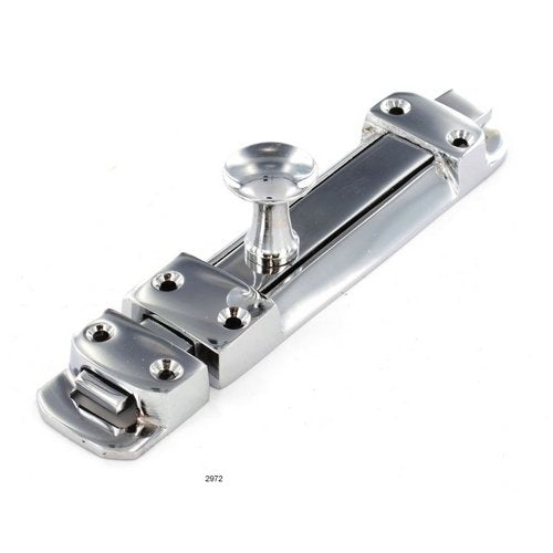 Bright Chrome Plate Heavy Duty Sliding Door Bolt 150mm - Bargain Genie