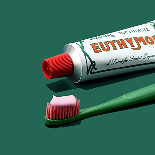 Euthymol Original Toothpaste 75ml, No Fluoride, Anti-Plaque, Antibacterial, Cavity Protection, Teeth & Gums Clean and Healthy, Cool Mint Refresh, Daily Oral Enamel Dental Care - Bargain Genie