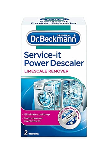 Dr.Beckmann Service-It Power Descaler Treatments Use On Washing Machines & Dishwashers Working To Protect Against Appliance Breakdowns Powerful Limescale Remover Intensive Descaler X 2 Sachets - Bargain Genie