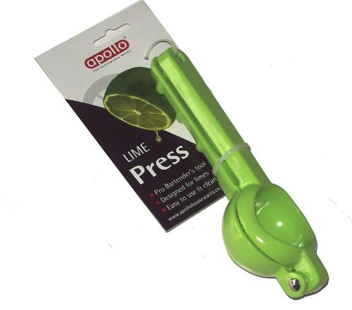 19CM CAST Aluminium Lime Green Lime Press Squeezer - Bargain Genie