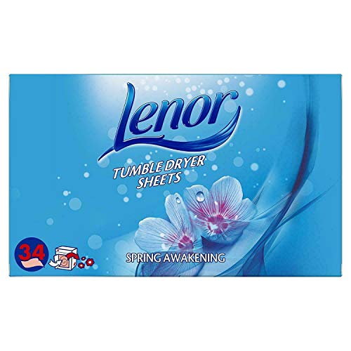 Lenor Tumble Dryer Sheets Spring Awakening 34 Sheets (Pack of 4)