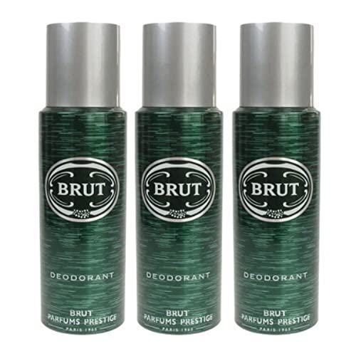 3 x Original Brut Deodorant Body Spray 200Ml For Men by Faberge - Bargain Genie