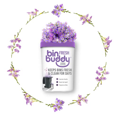 Bin Buddy Fresh Spring Blossom 450g x 3, Bin Freshener Deodoriser Powder, Leaves Your Bin Smelling Great, Suitable for Indoor and Outdoor Bins, Pack of 3 - Bargain Genie