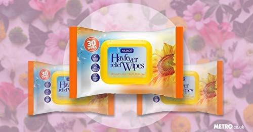 30 x Hayfever & Allergy Relief Wipes for Hand & Face Traps Pollen Dust Dirt Pet Allergy Wet Hay Fever Wipes (150 Wipes (5 Packet)) - Bargain Genie