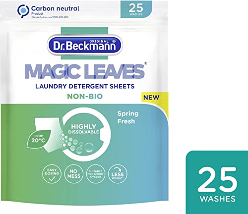 Dr. Beckmann MAGIC LEAVES Laundry Detergent Sheets NON-BIO