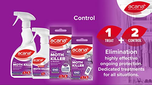 Acana Sachet Moth Killer 20 Pack- For Drawers & Storage- Protects Clothing & Bedding- Lasts 3 Months - Bargain Genie