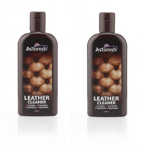 Pack of 2 Astonish Leather Cleaner Polish Protector Restore Handbags Sofas 235Ml by Astonish