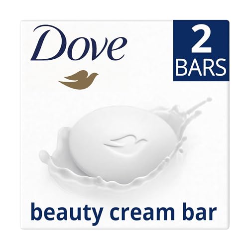 Dove Orginal Beauty Cream Bar 3 in 1 Cleanses, Moisturises and Nourishes Sulphate-Free Bath Soap for Soft and Smooth Skin, Suitable for Daily Use, 2x90g