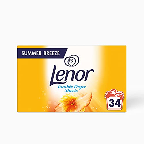 Lenor Summer Breeze Tumble Dryer Sheets, Pack of 34