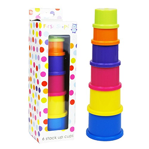 2 X Baby Toddler Stacking Nesting Cups Stack Up Learning Tower Activity Toy Game - Bargain Genie