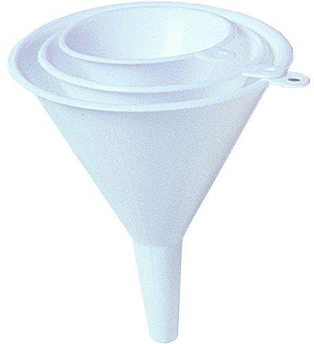 Chef Aid White Plastic Funnels, Set of 3