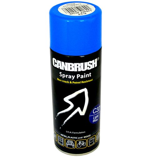 Canbrush LIGHT BLUE Spray Paint Auto Diy Purpose Colour Aerosol Can C37 - Bargain Genie