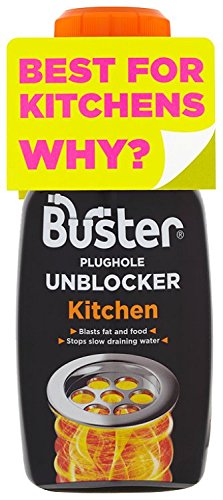 Buster Kitchen Plughole Unblocker 200 g (Pack of 3) - Bargain Genie