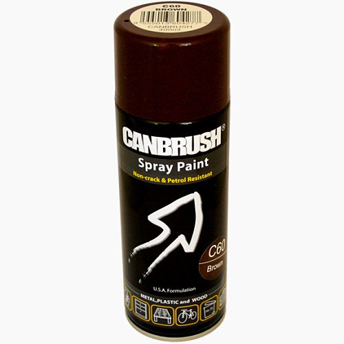 Canbrush BROWN Spray Paint Auto Diy Purpose Colour Aerosol Can C60 - Bargain Genie