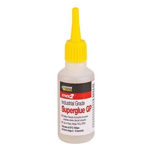 Everbuild Industrial Grade Superglue GP 50 g Pack of 3 - Bargain Genie