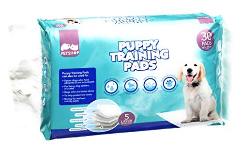 PET SHOP Puppy Training Pad/Disposable Puppy Pads/Litter Training Pad For Puppy/Dog mat for Incontinence/Absorbent Training Mat (Pack of 30)