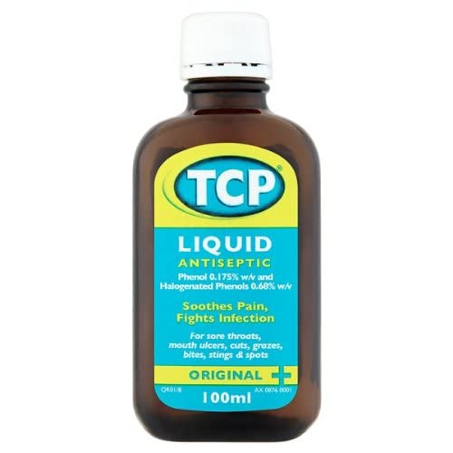 TCP Liquid Antiseptic Original 100ml (Pack of 5 x 100ml) - Bargain Genie